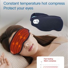 Rechargeable Heating Eye Massager Hot And Cold Compress Vibration Massage Hot And Cold Eye Mask 3D Sleep Steam Eye Mask Relax Reduce Dryness
