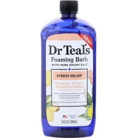 Dr. Teal's by Dr. Teal's Foaming Bath with Pure Epsom Salt Stress Relief Essential Oils --1000ml/34oz