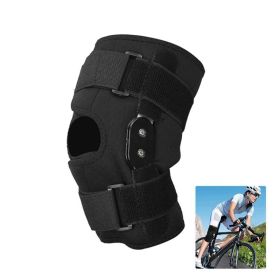Sport Knee Brace for Running Climbing Pain Relief (Color: Black, size: XXL)